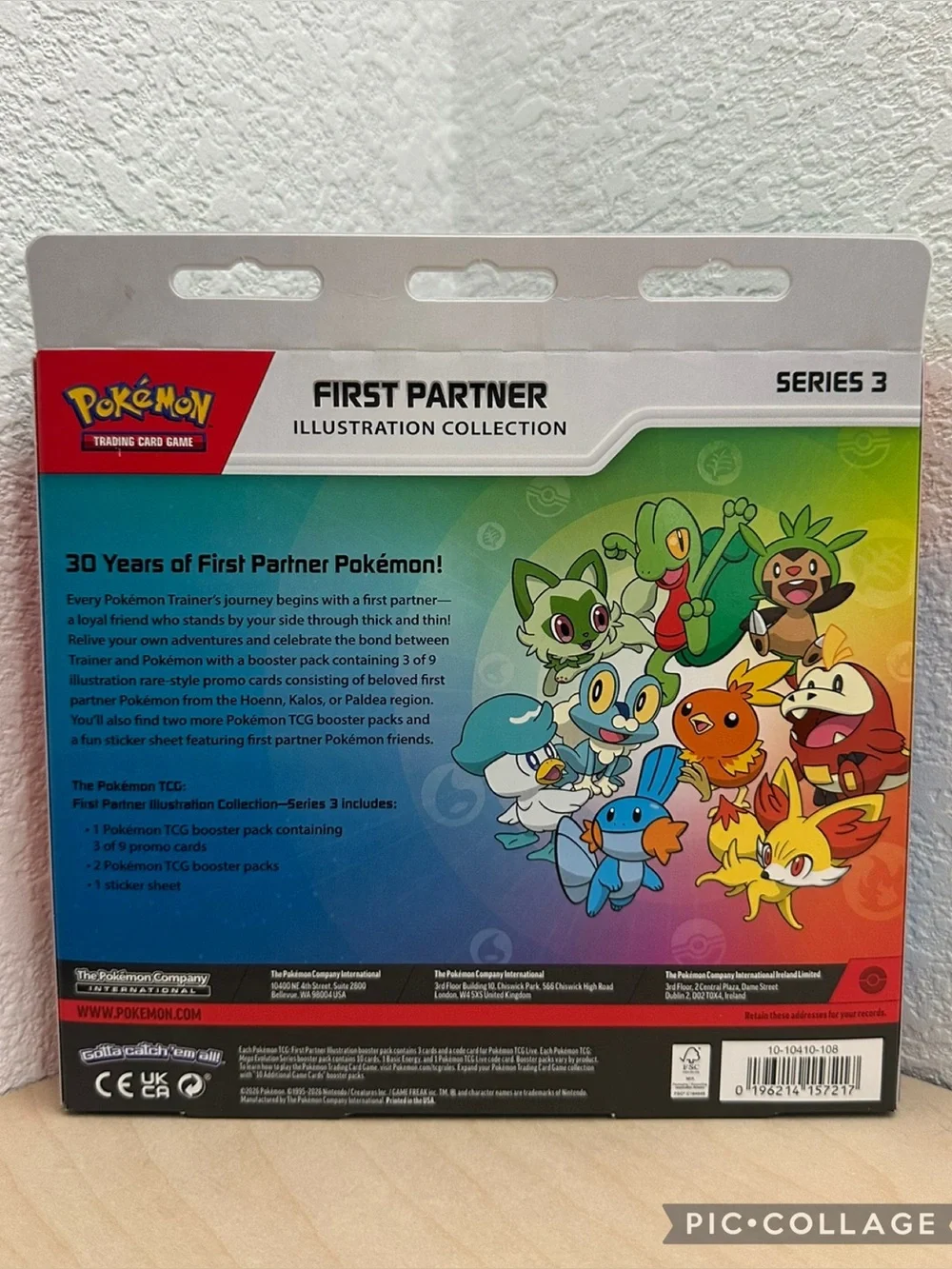 New! Pokémon TCG First Partner Illustration Collection (Series 3)